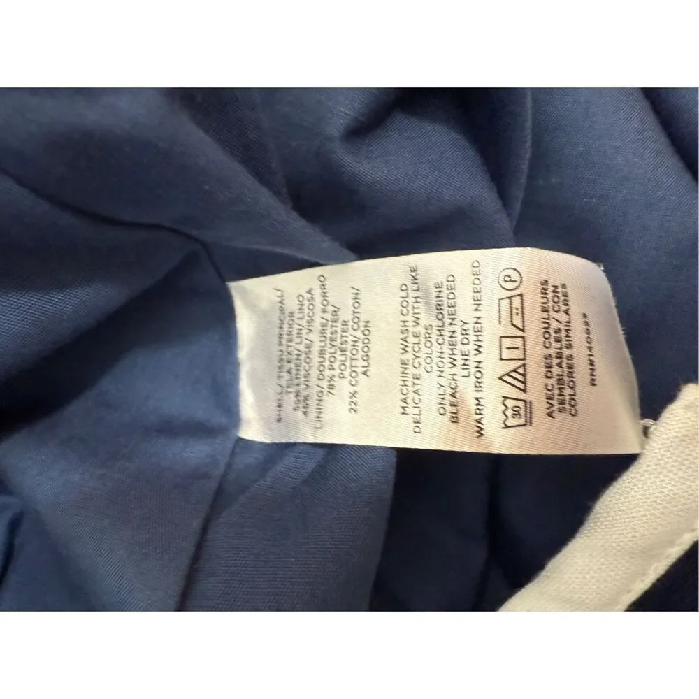 NWT LOFT Navy and White Nautical Skirt- Size 6